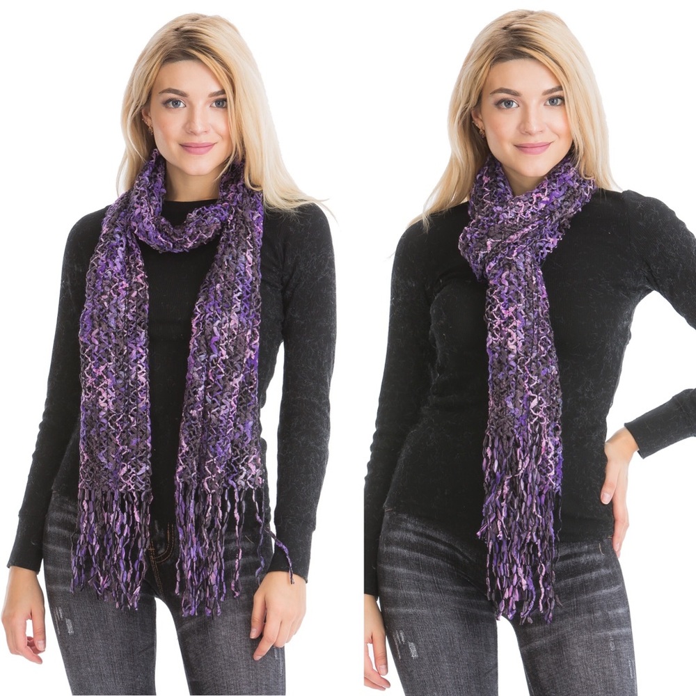 shoulder scarfs for women acrylnic knit